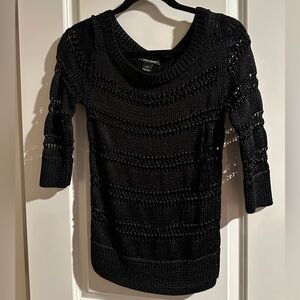 White House | Black Market Black Knit Sweater